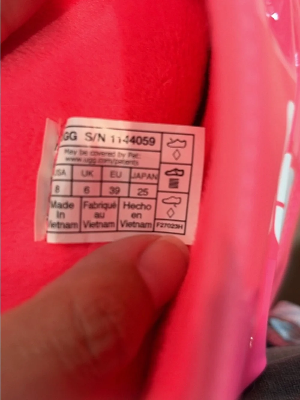 UGG Women's Hot Pink Chunky Rain Boots